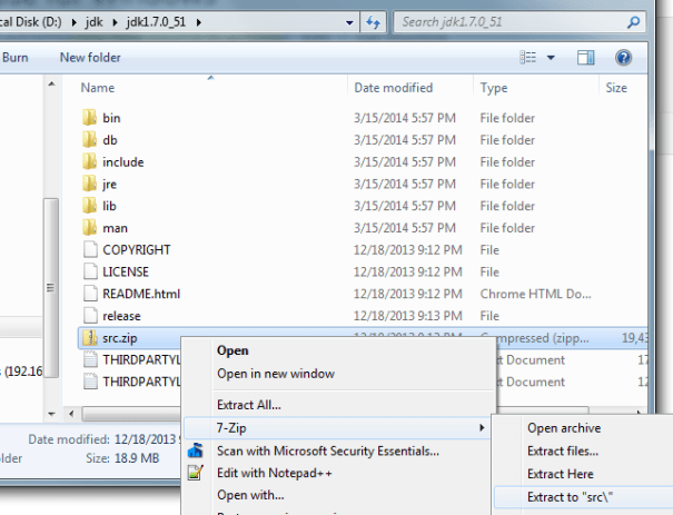 javajdklinuxextractsrc